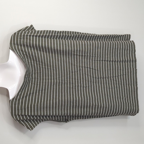 Eileen Fisher‎ Striped Boxy Top Hemp Organic Recycled Gray White Women's Mediim - Picture 4 of 7